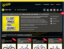 Tablet Screenshot of fahrrad-grund.de